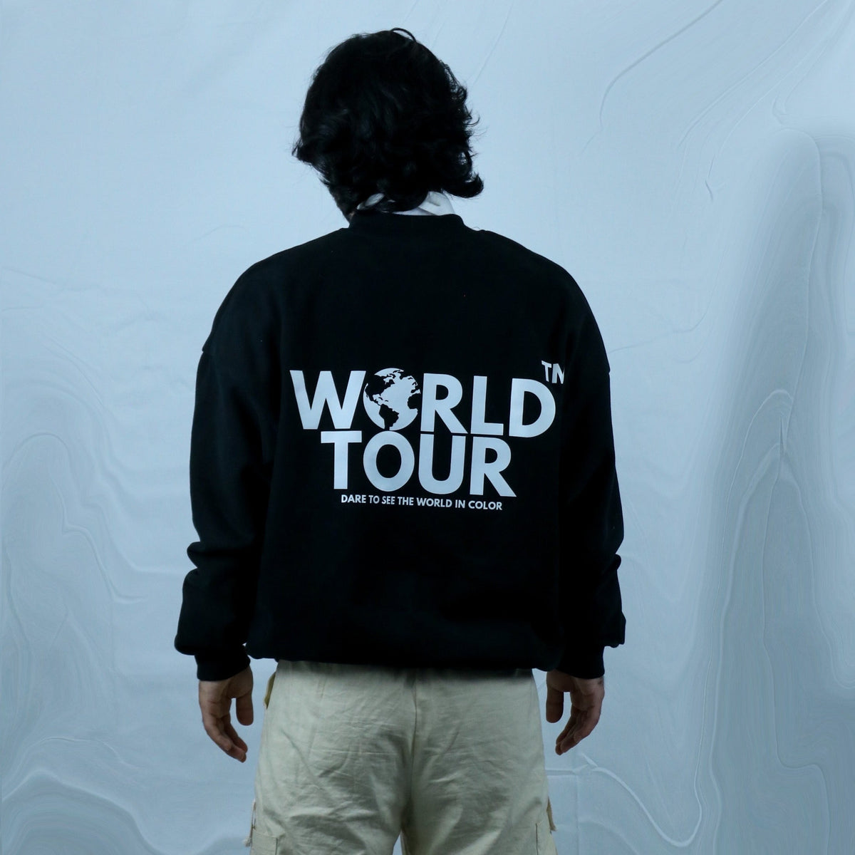World Tour™ "ORIGINALS" Heavyweight Crewneck- Jet Black