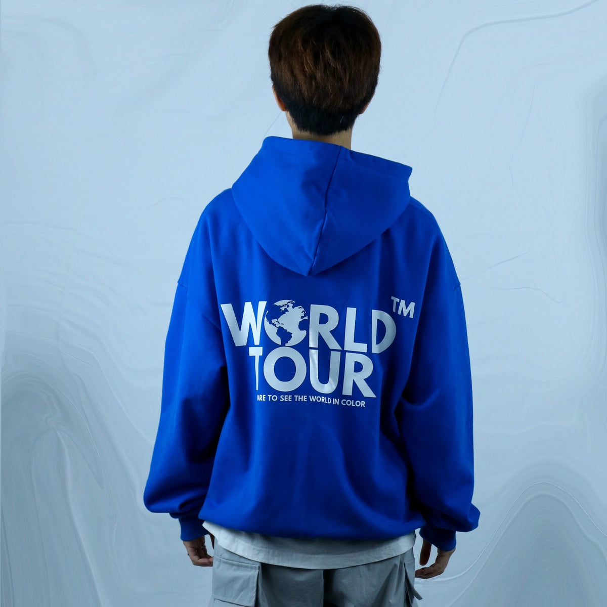 World Tour™ "ORIGINALS" Heavyweight hoodie- Deep Blue