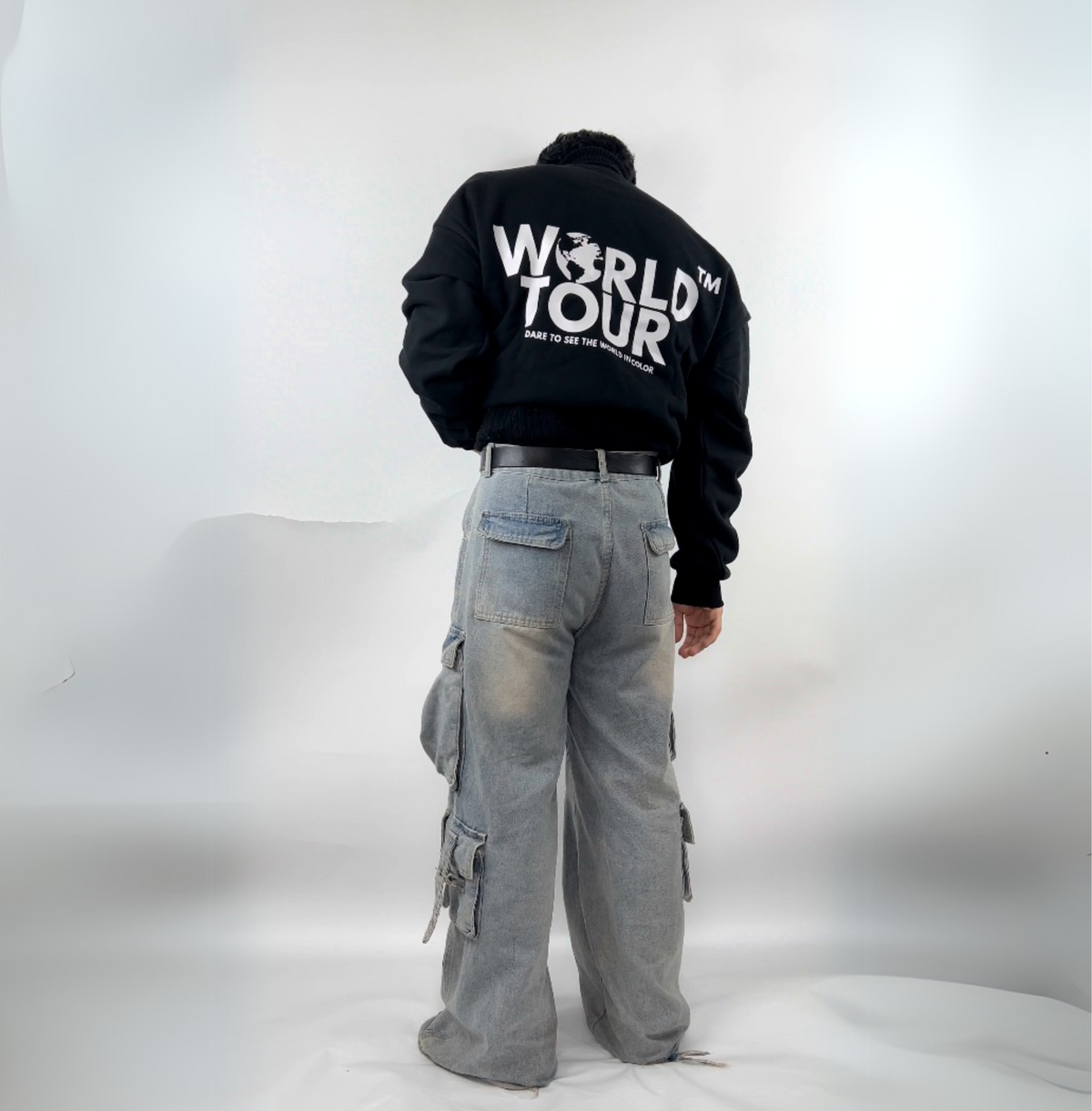 World Tour™ "ORIGINALS" Heavyweight Crewneck- Jet Black