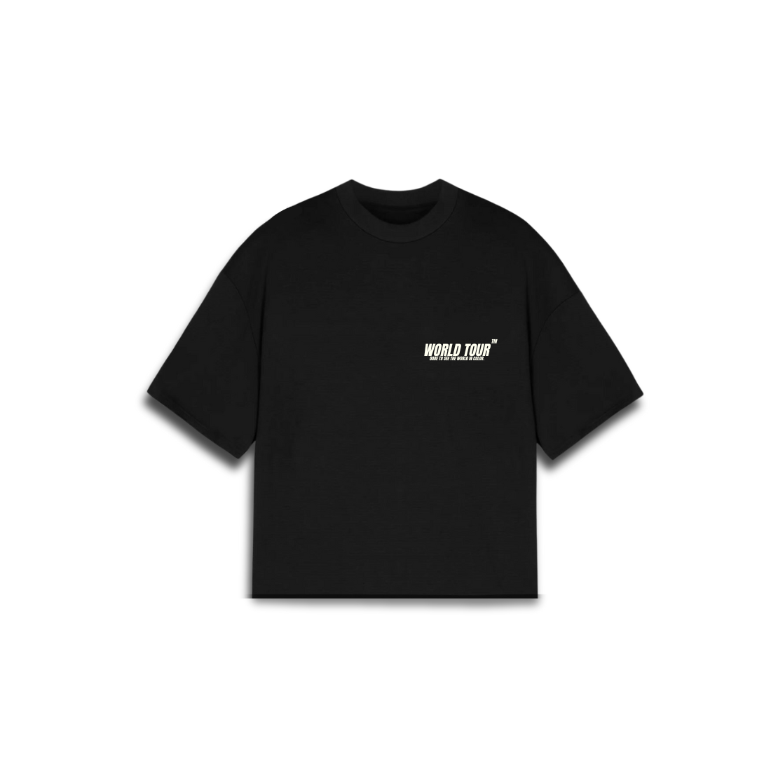 "Yasmeen" Heavyweight Jet Black T-shirt